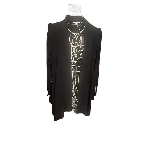 NEW WITH TAGS WOMEN Chico's Travelers ZIP SLEEVE cardigan Jacket Woman Size 1 (s - Picture 1 of 13